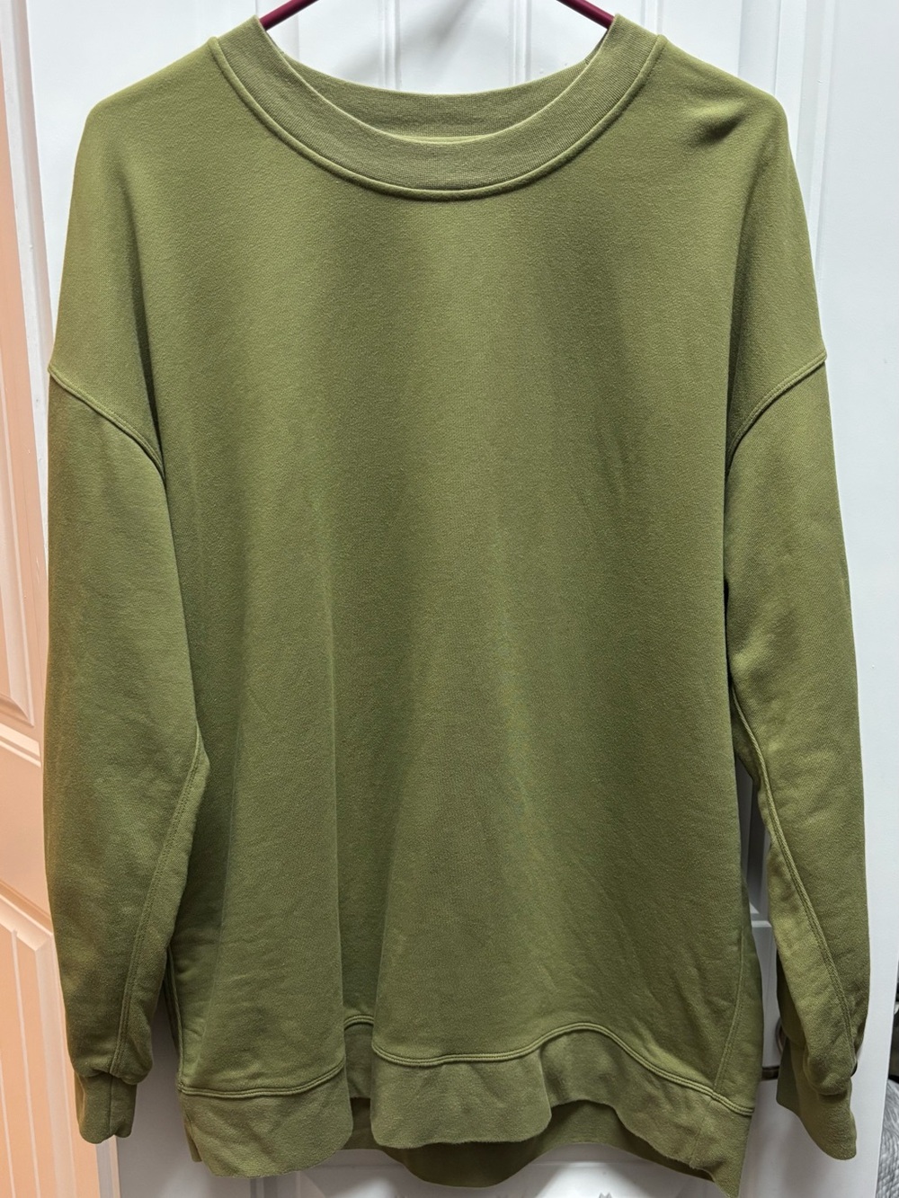 lululemon Athletica Olive Green Crewneck Sweatshirt